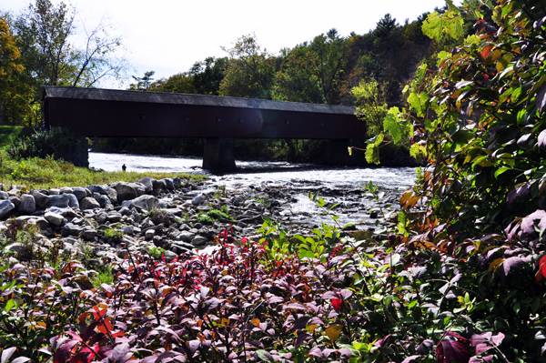 The West Cornwall Covered Bridge and The Housatonic River